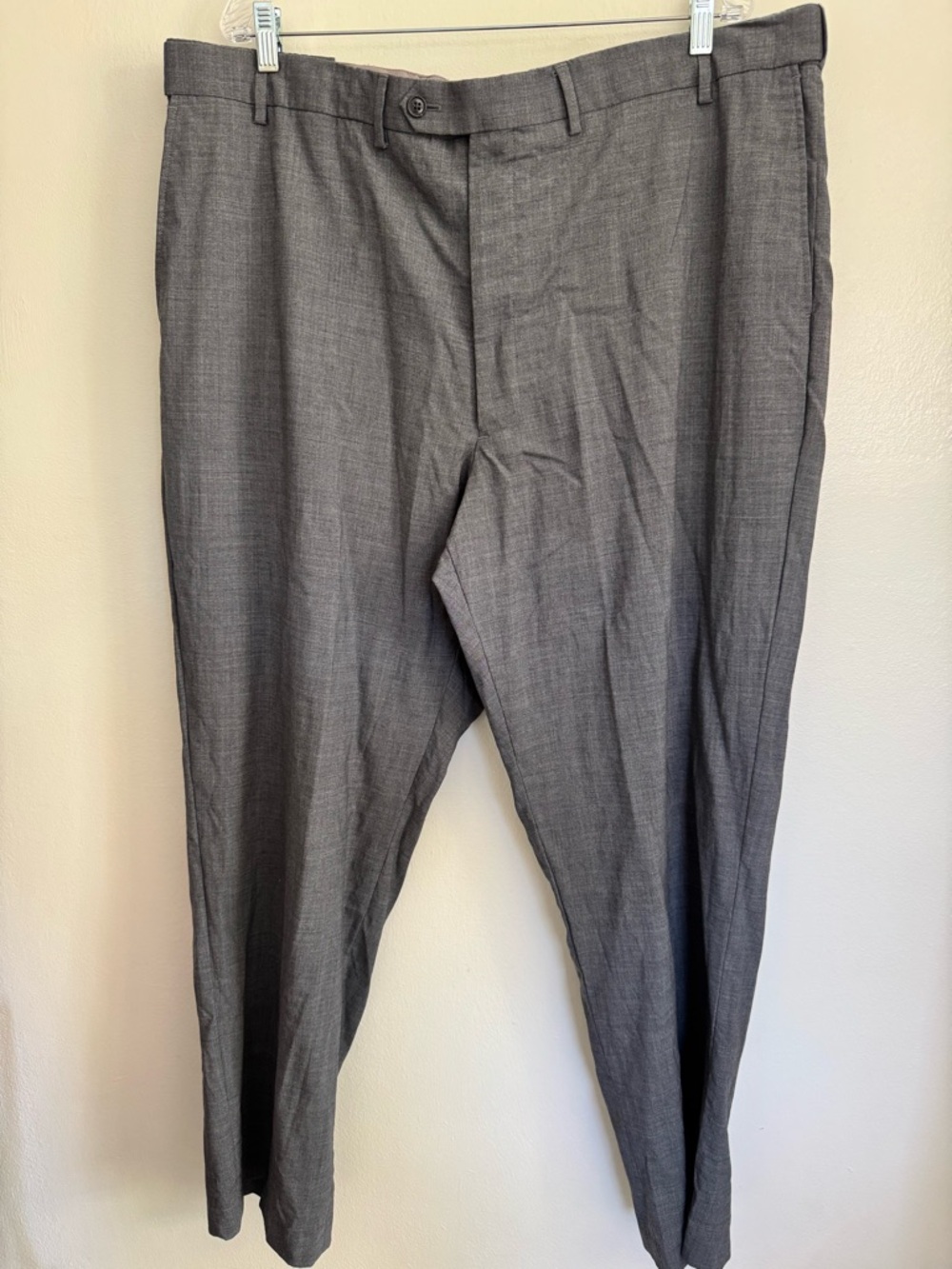 LANDS' END Classic Clothing Traditional Fit Wool Dress Pants - Men's Size 44 T